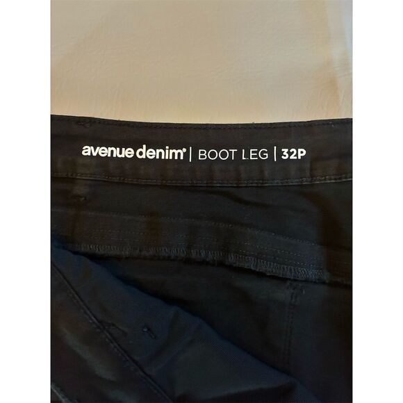 Avenue‎ Women's Petites Black Bootcut Denim Pants 32 NWT - Picture 9 of 13